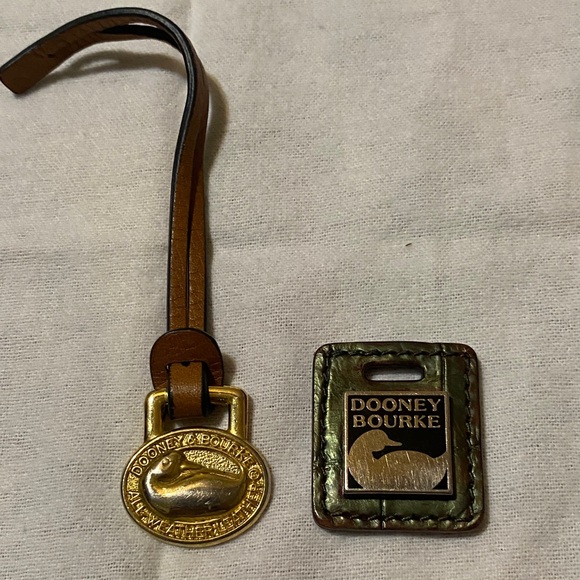 Dooney & Bourke Heart and Tag Keychains - Pink, Gold, Black, Brown - Picture 5 of 5